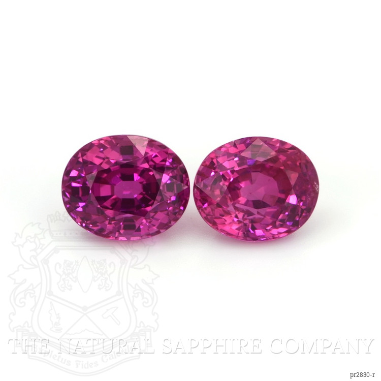4.44 Ct.Tw. Ruby Pair from Burma (Myanmar)