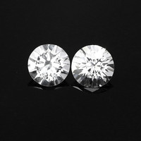 1.62&nbsp;Ct.Tw.Total Carat Weight White Sapphire Pair from Ceylon (Sri Lanka) Video