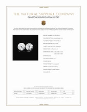 1.80 Ct.Tw.Total Carat Weight White Sapphire Pair from Ceylon (Sri Lanka) Scan Report