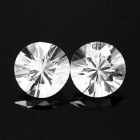 1.83&nbsp;Ct.Tw.Total Carat Weight White Sapphire Pair from Ceylon (Sri Lanka) Video