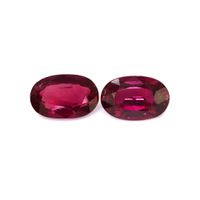 2.92 Ct.Tw.Total Carat Weight Ruby Pair from Mozambique Video