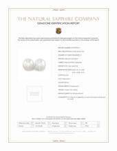 5.92&nbsp;Ct.Tw.Total Carat Weight White Star Sapphire Pair from Ceylon (Sri Lanka) Scan Report