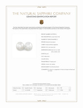 5.92 Ct.Tw.Total Carat Weight White Star Sapphire Pair from Ceylon (Sri Lanka) Scan Report