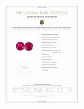 1.10 Ct.Tw.Total Carat Weight Ruby Pair from Burma (Myanmar) Scan Report