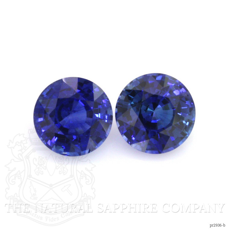 3.20 Ct.Tw. Blue Sapphire Pair from Ceylon (Sri Lanka)
