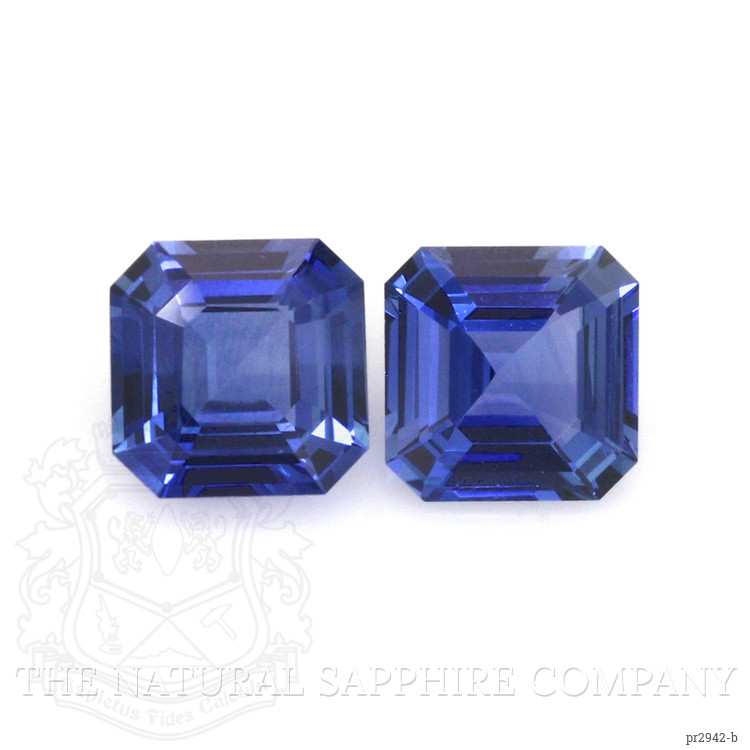 2.00 Ct.Tw. Blue Sapphire Pair from Ceylon (Sri Lanka)