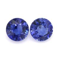 3.37 Ct.Tw.Total Carat Weight Blue Sapphire Pair from Ceylon (Sri Lanka) Video