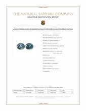 1.69 Ct.Tw.Total Carat Weight Greenish Blue Sapphire Pair from Montana Scan Report