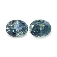 1.69&nbsp;Ct.Tw.Total Carat Weight Greenish Blue Sapphire Pair from Montana Video