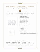 5.56 Ct.Tw.Total Carat Weight White Star Sapphire Pair from Ceylon (Sri Lanka) Scan Report