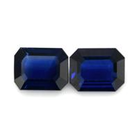2.66 Ct.Tw.Total Carat Weight Blue Sapphire Pair from Ceylon (Sri Lanka) Video