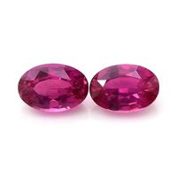 1.28 Ct.Tw.Total Carat Weight Pink Sapphire Pair from Ceylon (Sri Lanka) Video