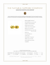 1.58 Ct.Tw.Total Carat Weight Yellow Sapphire Pair from Ceylon (Sri Lanka) Scan Report