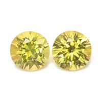 1.64 Ct.Tw.Total Carat Weight Yellow Sapphire Pair from Ceylon (Sri Lanka) Video