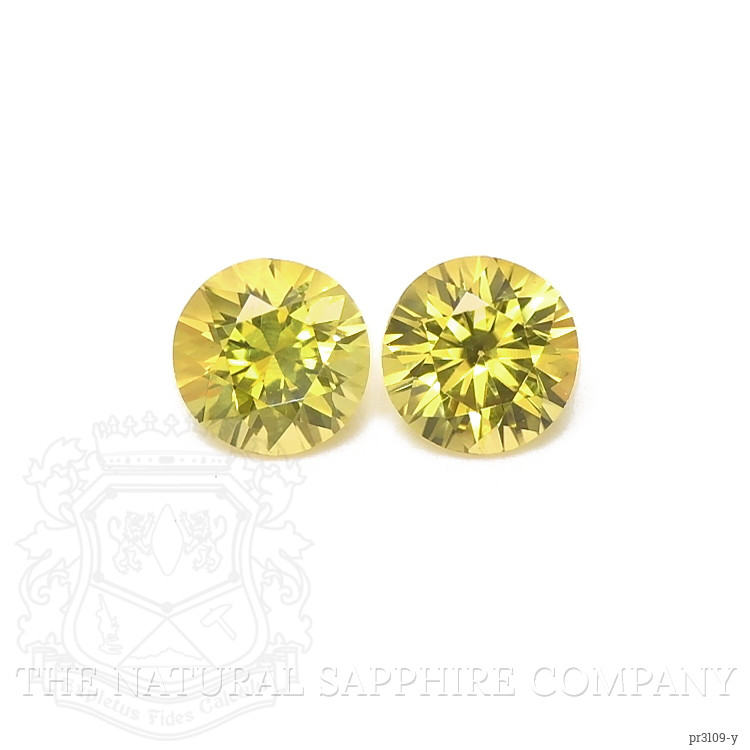 1.64 Ct.Tw. Yellow Sapphire Pair from Ceylon (Sri Lanka)