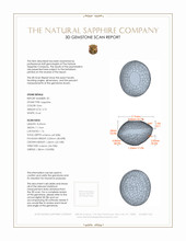 5.52&nbsp;Ct.Tw.Total Carat Weight Grey Star Sapphire Pair from Ceylon (Sri Lanka) 3 D Scan Report