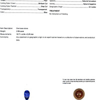 5.71 Ct.Tw.Total Carat Weight Blue Sapphire Pair from Ceylon (Sri Lanka) Scan Report