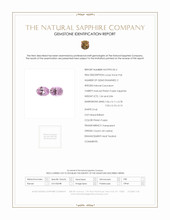 1.88 Ct.Tw.Total Carat Weight Pinkish Purple Sapphire Pair from Ceylon (Sri Lanka) Scan Report