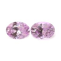 1.88 Ct.Tw.Total Carat Weight Pinkish Purple Sapphire Pair from Ceylon (Sri Lanka) Video
