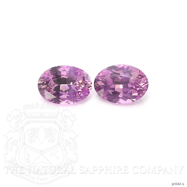1.72 Ct.Tw. Pinkish Purple Sapphire Pair from Ceylon (Sri Lanka)