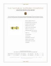 1.82 Ct.Tw.Total Carat Weight Yellow Sapphire Pair from Ceylon (Sri Lanka) Scan Report