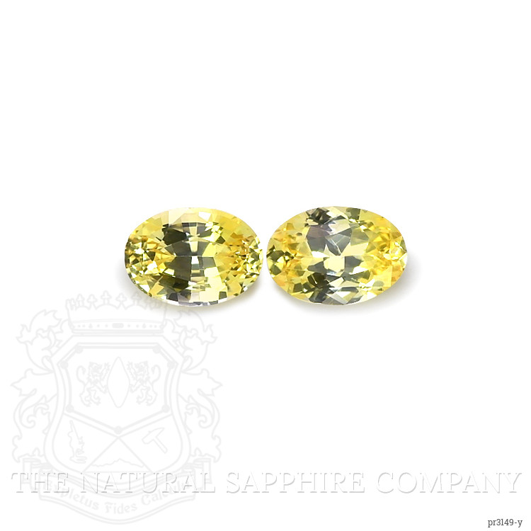 1.82 Ct.Tw. Yellow Sapphire Pair from Ceylon (Sri Lanka)