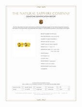 2.30 Ct.Tw.Total Carat Weight Yellow Sapphire Pair from Ceylon (Sri Lanka) Scan Report