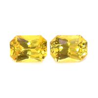 2.30 Ct.Tw.Total Carat Weight Yellow Sapphire Pair from Ceylon (Sri Lanka) Video
