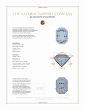 2.30&nbsp;Ct.Tw.Total Carat Weight Yellow Sapphire Pair from Ceylon (Sri Lanka) 3 D Scan Report