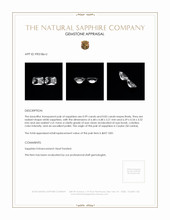 1.82&nbsp;Ct.Tw.Total Carat Weight White Sapphire Pair from Ceylon (Sri Lanka) Appraisal