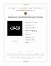 1.82 Ct.Tw.Total Carat Weight White Sapphire Pair from Ceylon (Sri Lanka) Scan Report
