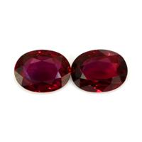 3.21 Ct.Tw.Total Carat Weight Ruby Pair from Mozambique Video