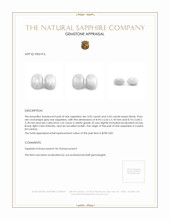 6.45 Ct.Tw.Total Carat Weight Grey Star Sapphire Pair from Ceylon (Sri Lanka) Appraisal