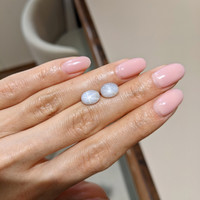 6.45&nbsp;Ct.Tw.Total Carat Weight Grey Star Sapphire Pair from Ceylon (Sri Lanka) Life Style