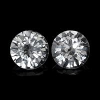 1.86&nbsp;Ct.Tw.Total Carat Weight White Sapphire Pair from Ceylon (Sri Lanka) Video