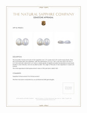 6.02&nbsp;Ct.Tw.Total Carat Weight Grey Star Sapphire Pair from Ceylon (Sri Lanka) Appraisal