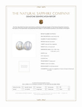 6.02 Ct.Tw.Total Carat Weight Grey Star Sapphire Pair from Ceylon (Sri Lanka) Scan Report