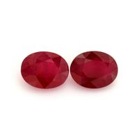 4.15 Ct.Tw.Total Carat Weight Ruby Pair from Burma (Myanmar) Video