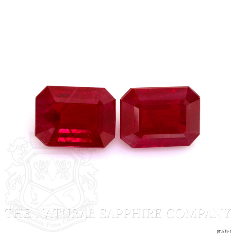 4.24 Ct.Tw. Ruby Pair from Burma (Myanmar)