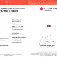 3.41 Ct.Tw.Total Carat Weight Ruby Pair from Burma (Myanmar) Scan Report