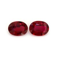3.20 Ct.Tw.Total Carat Weight Ruby Pair from Mozambique Video