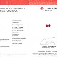 6.18 Ct.Tw.Total Carat Weight Ruby Pair from Burma (Myanmar) Scan Report