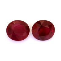 6.18&nbsp;Ct.Tw.Total Carat Weight Ruby Pair from Burma (Myanmar) Video