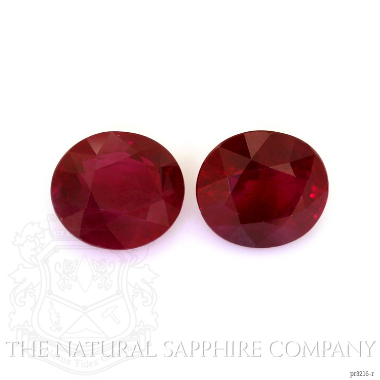 6.18 Ct.Tw. Ruby Pair from Burma (Myanmar)