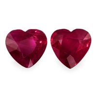 2.91 Ct.Tw.Total Carat Weight Ruby Pair from Mozambique Video