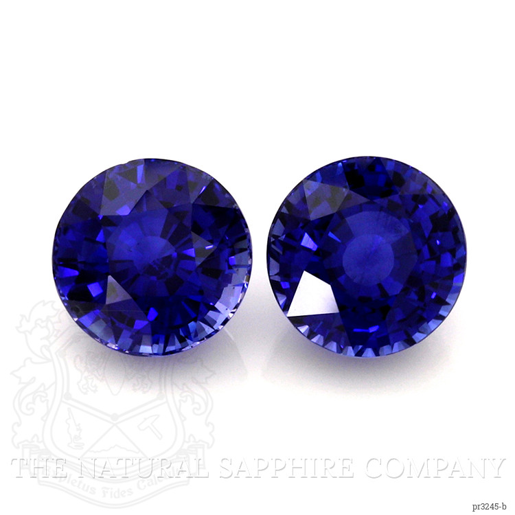 11.98 Ct.Tw. Blue Sapphire Pair from Ceylon (Sri Lanka)