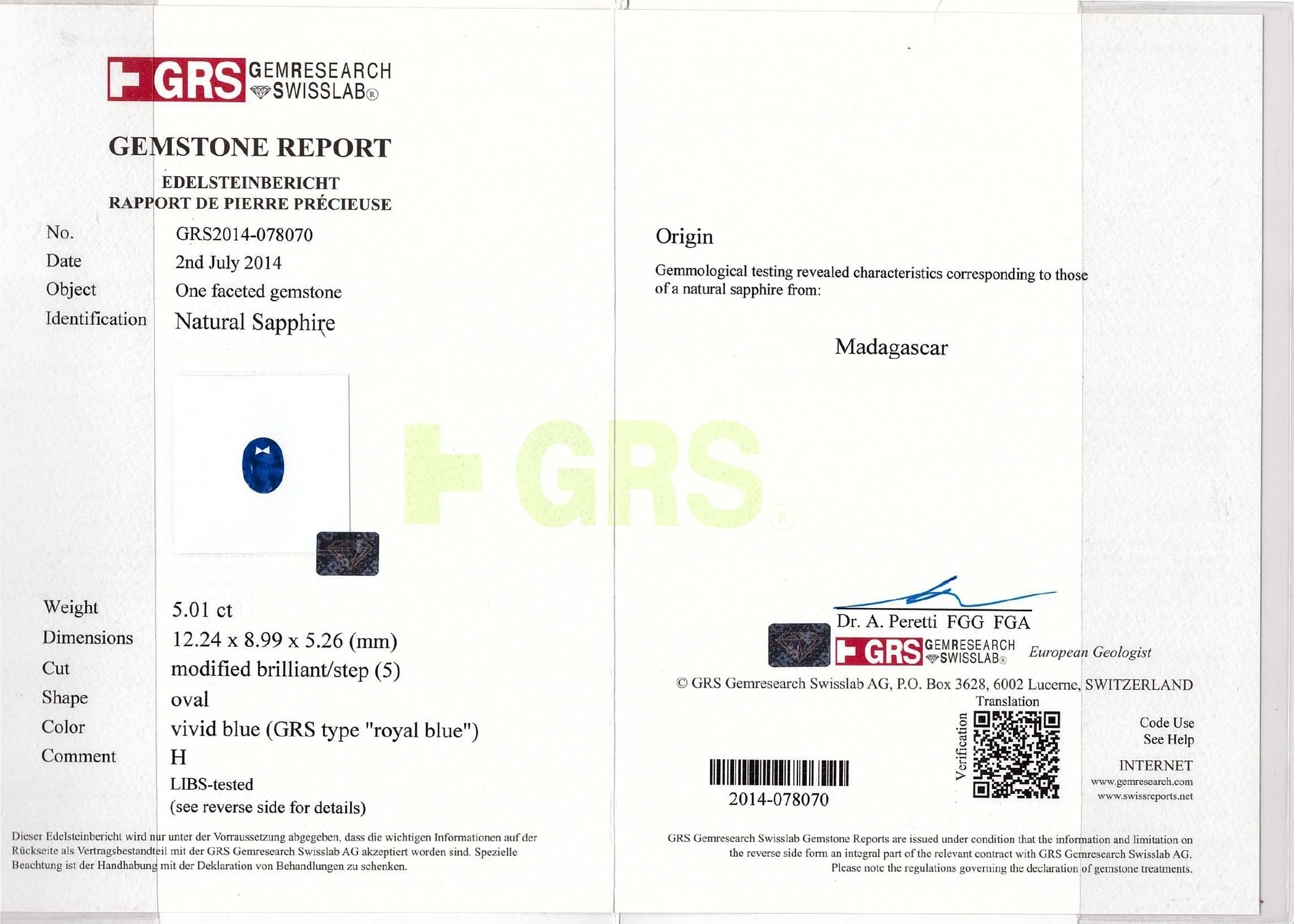 10.01 Ct.Tw. Blue Sapphire Pair from Ceylon (Sri Lanka)