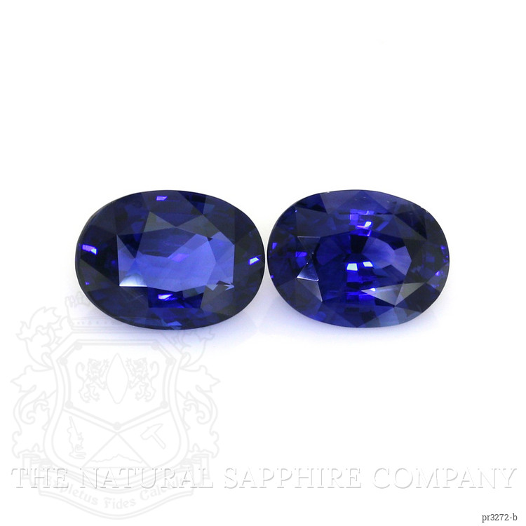 10.01 Ct.Tw. Blue Sapphire Pair from Ceylon (Sri Lanka)