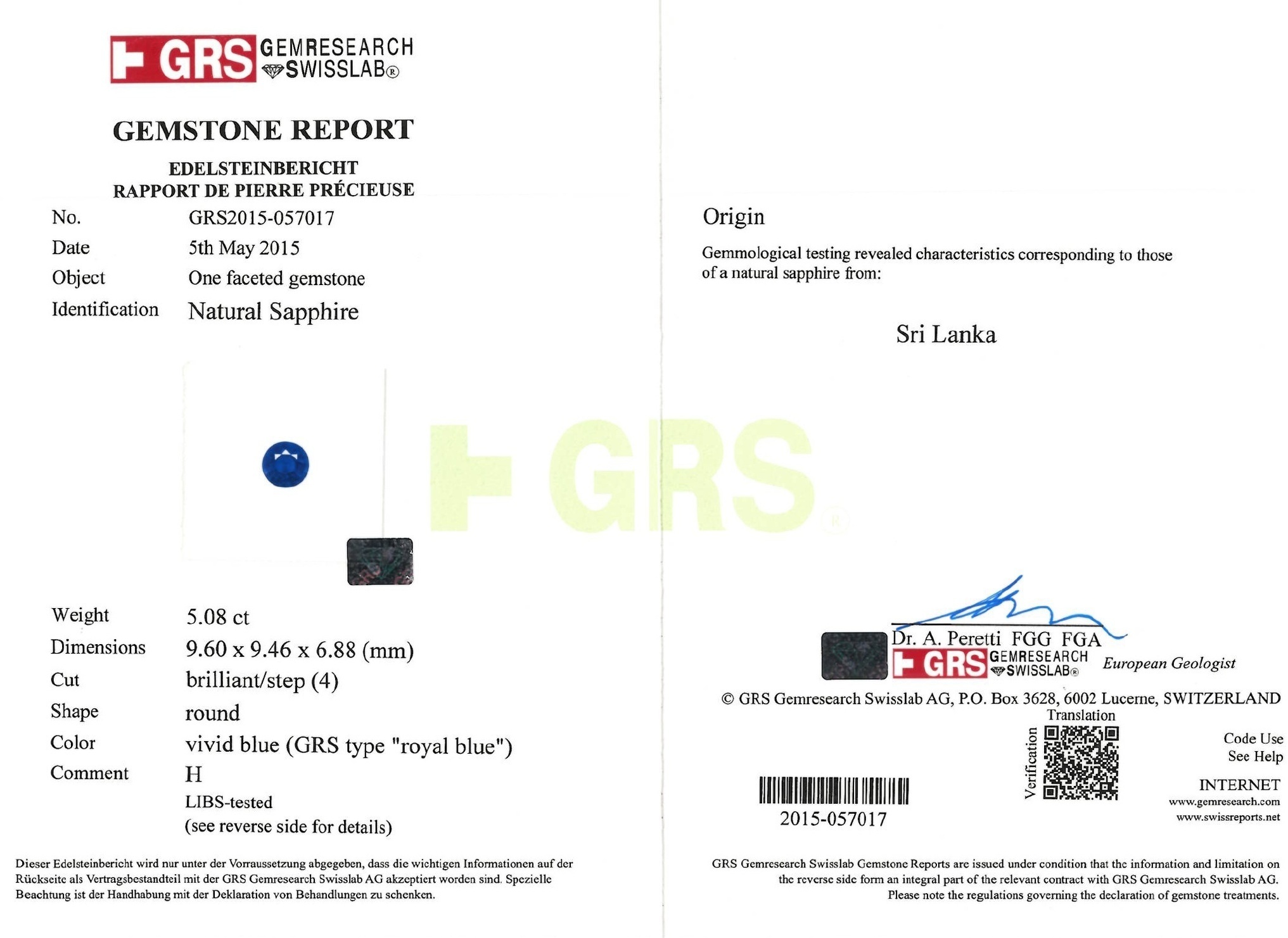 9.07 Ct.Tw. Blue Sapphire Pair from Ceylon (Sri Lanka)