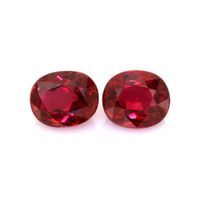 3.02 Ct.Tw.Total Carat Weight Ruby Pair from Mozambique Video